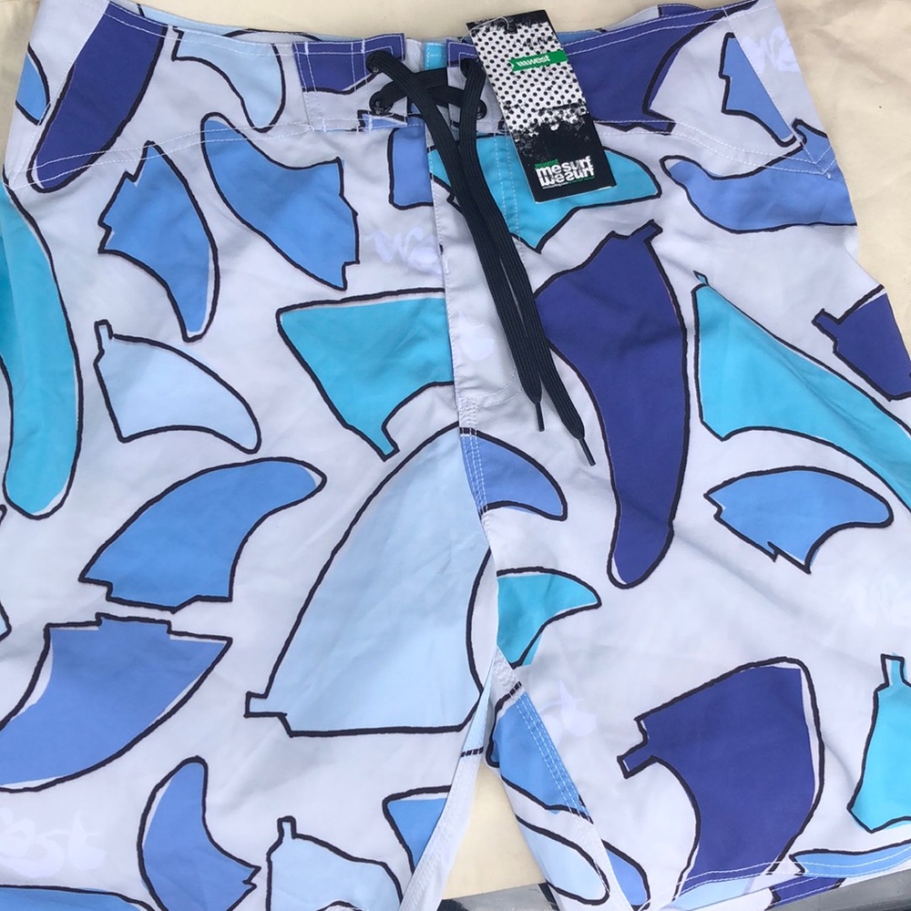 West brand swimming trunks multi color sz 34.
